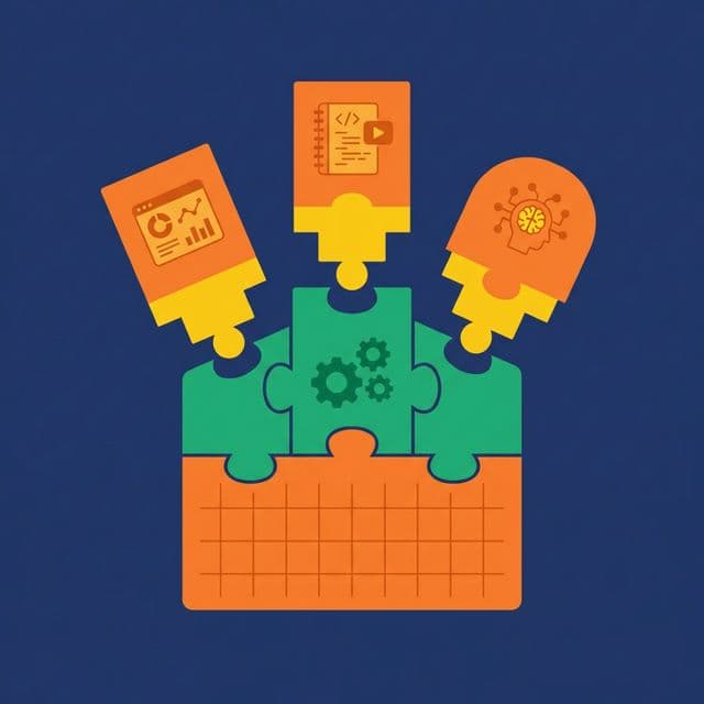 Composable analytics — modular blocks snapping together